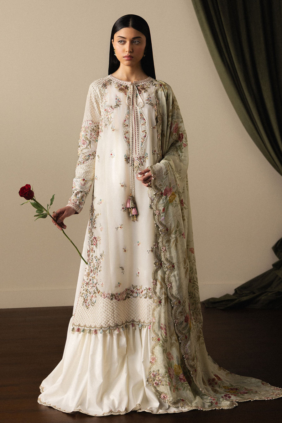 Zara Shahjahan Satori Stillness & Luxury Unstitched Lawn 3Pc Suit D-05 SHIORI