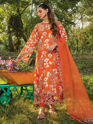 Rang Rasiya Carnation Embroidered Lawn Unstitched 3Pc Suit D-06 Coco