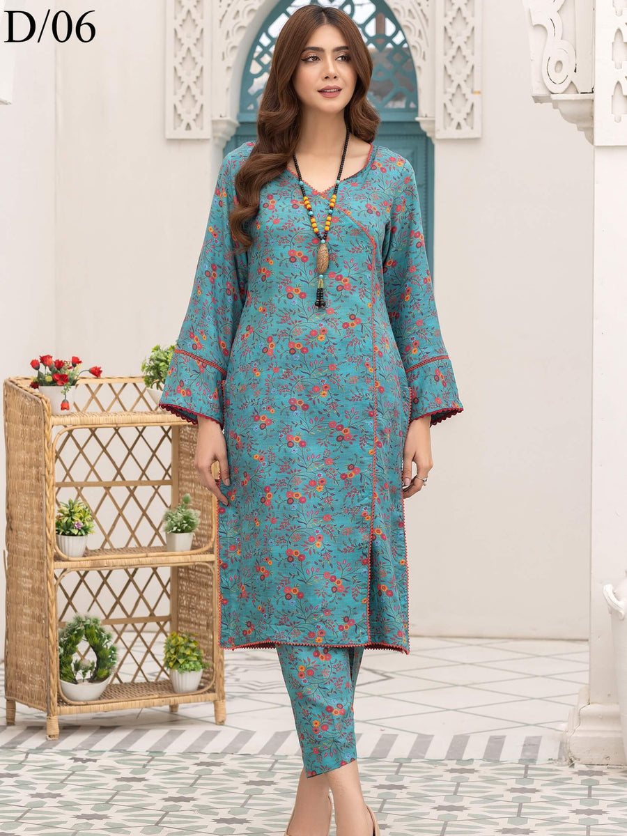 Pehli Nazar by Manizay Printed Viscose Unstitched 2 Piece Suit D-06