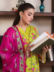 Raha by RajBari Summer Prints Exclusive Lawn Unstitched 3Pc Suit D-06