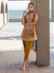 Zainab Chottani Tahra Embroidered Lawn Unstitched 3Pc Suit D-06 RAHMA