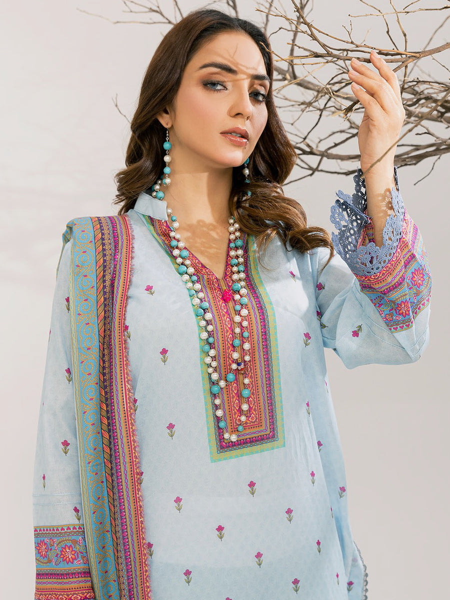 Sundas By Al Kareem Premium Printed Lawn Unstitched 3Pc Suit D-06