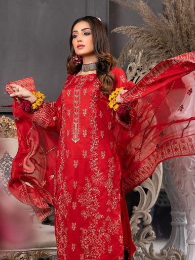 Manizay Talash Premium Embroidered Lawn Unstitched 3Pc Suit D-06