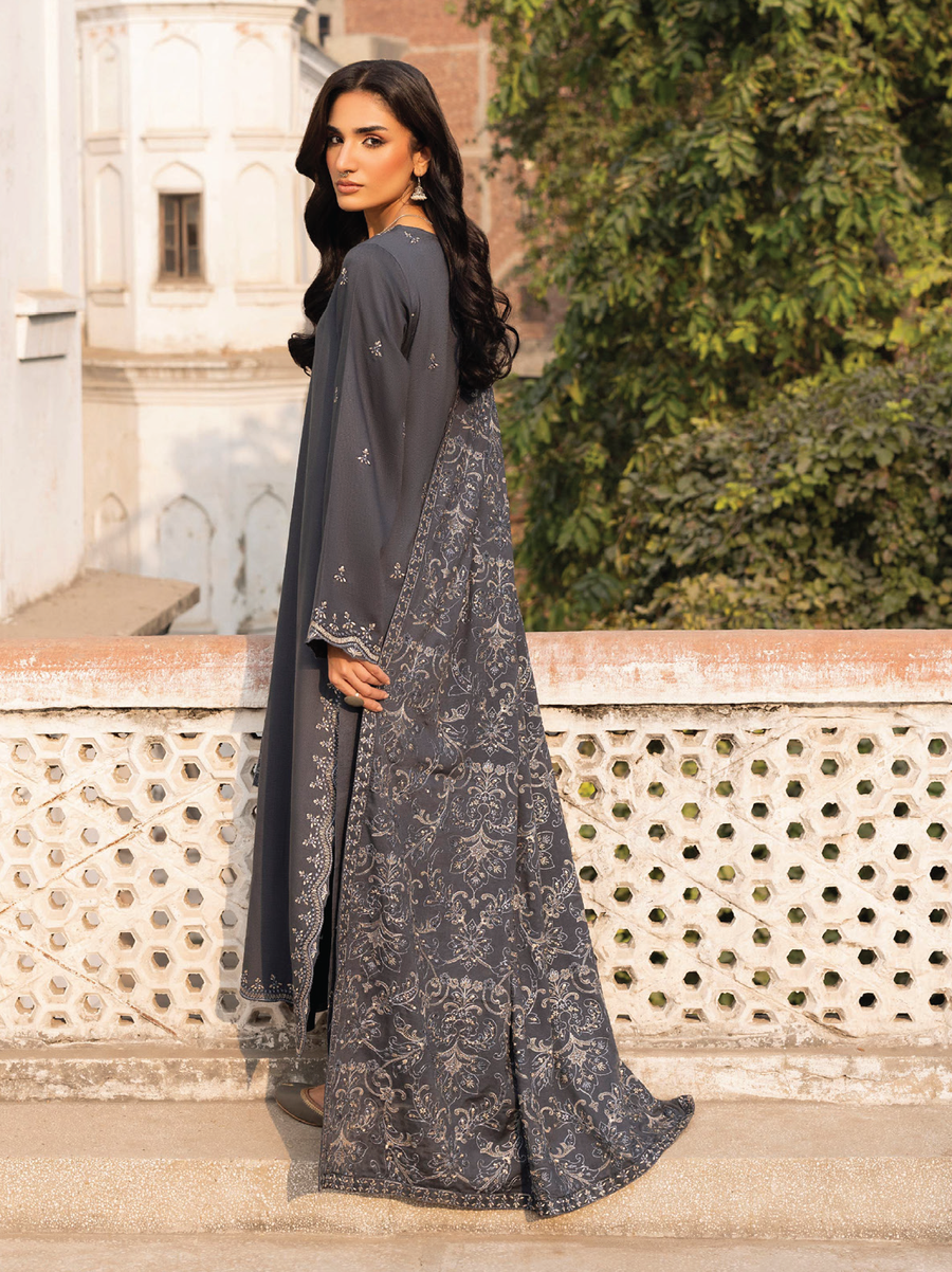 CELTS Mehr Premium Embroidered Karandi Unstitched 3Pc Suit D-06