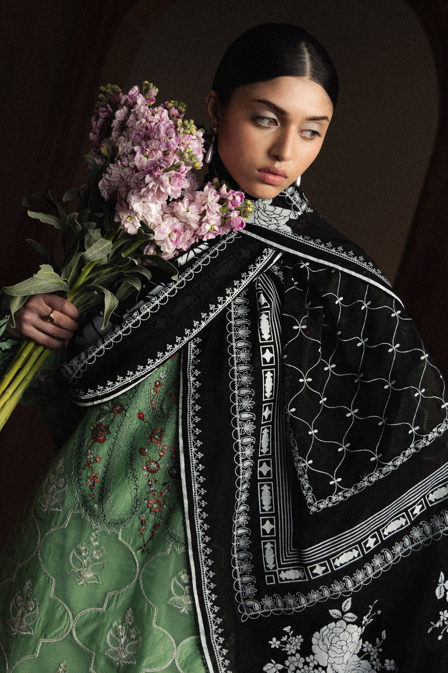 Zara Shahjahan Satori Stillness & Luxury Unstitched Lawn 3Pc Suit D-06 MIDORIYA