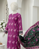 Ittehad Essential Vol-03 Unstitched Printed Lawn 3Pc Suit D-06