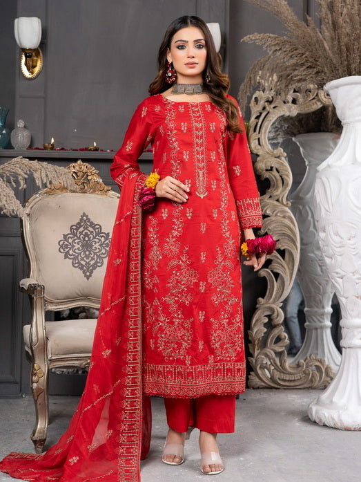 Manizay Talash Premium Embroidered Lawn Unstitched 3Pc Suit D-06