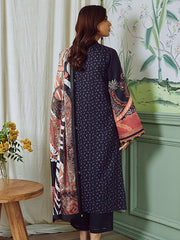 Bellini by Seran Embroidered Cotail Unstitched 3Pc Suit D-06 VIOLETTE
