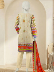 Ittehad Essential Vol-02 Unstitched Printed Lawn 3Pc Suit D-06