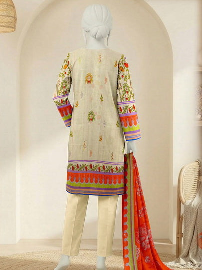 Ittehad Essential Vol-02 Unstitched Printed Lawn 3Pc Suit D-06