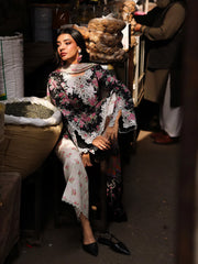 RajBari Nissa Floral Symphony Embroidered Lawn Unstitched 3Pc Suit D-06