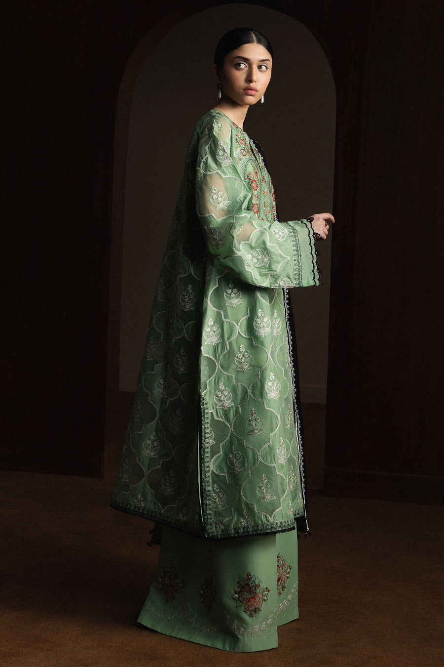 Zara Shahjahan Satori Stillness & Luxury Unstitched Lawn 3Pc Suit D-06 MIDORIYA