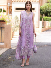 Noor by Saadia Asad Embroidered Chiffon Unstitched 3Pc Suit D-06 NURA