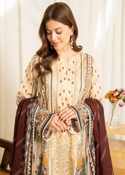 Coco by Zara Shahjahan Sule Printed Lawn Unstitched 3Pc Suit D-12