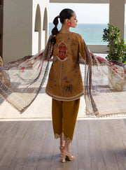 Zainab Chottani Tahra Embroidered Lawn Unstitched 3Pc Suit D-06 RAHMA