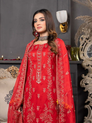Manizay Talash Premium Embroidered Lawn Unstitched 3Pc Suit D-06