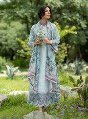 Zainab Chottani Luxe Lawn Unstitched Embroidered 3Pc Suit D-06 Cove
