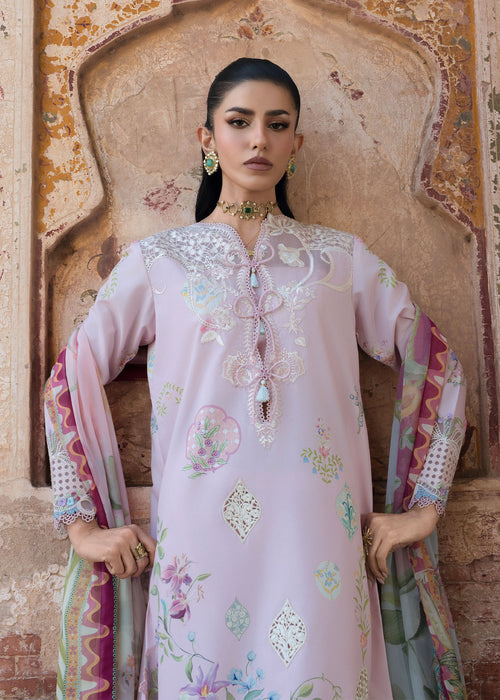 Saira Shakira Bloom Embroidered Lawn Unstitched 3Pc Suit D-06A MAELLE