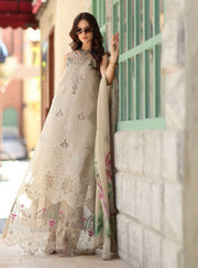Noor by Saadia Asad Luxe Chikankari Unstitched Lawn 3Pc Suit D6-A