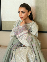 Florent Luxury Embroidered Lawn Unstitched 3Pc Suit FL-06B