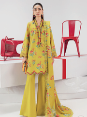 Maria.B M.Basics Embroidered Lawn Unstitched 3Pc Suit MB-CUSV13-06-B