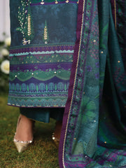 Rang Rasiya Luxury Silk Unstitched Embroidered 3Pc Suit D-09 Behnaz