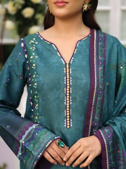 Rang Rasiya Luxury Silk Unstitched Embroidered 3Pc Suit D-09 Behnaz