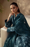 Ilara by Seran Embroidered Cambric Unstitched 3Pc Suit D-06 Cerule