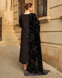 Rang Rasiya Carnation Embroidered Karandi Unstitched 3Pc Suit D-06 Cortado