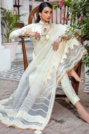 Iris by Jazmin Embroidered Eid Lawn Unstitched 3Pc Suit D-06 LIME PRIMEROSE