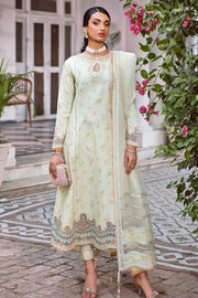 Iris by Jazmin Embroidered Eid Lawn Unstitched 3Pc Suit D-06 LIME PRIMEROSE