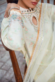 Iris by Jazmin Embroidered Eid Lawn Unstitched 3Pc Suit D-06 LIME PRIMEROSE