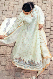 Iris by Jazmin Embroidered Eid Lawn Unstitched 3Pc Suit D-06 LIME PRIMEROSE