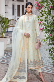 Iris by Jazmin Embroidered Eid Lawn Unstitched 3Pc Suit D-06 LIME PRIMEROSE