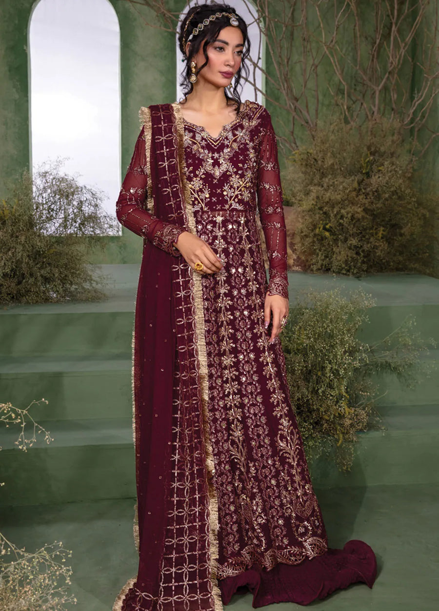 Rang Rasiya Chatoyer Embroidered Chiffon Unstitched 3Pc Suit D-06 Leyla