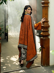 Zainab Chottani Embroidered Herringbone Unstitched 3Pc Suit D-06 Mysha