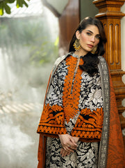 Zainab Chottani Embroidered Herringbone Unstitched 3Pc Suit D-06 Mysha