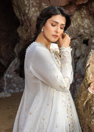 Sadaf Fawad Khan Siraa Embroidered Lawn Unstitched 3Pc Suit D-06 NOOR
