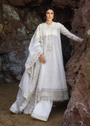 Sadaf Fawad Khan Siraa Embroidered Lawn Unstitched 3Pc Suit D-06 NOOR