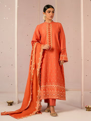 Cross Stitch Mahiri Embroidered Lawn Unstitched 3Pc Suit D-06 Rustic Noir