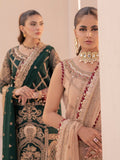 House of Nawab Miorah Embroidered Organza Unstitched 3Pc Suit D-06 ZIDHAR - B