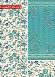 Rashk e Qamar Exclusive Digital Printed Lawn Unstitched 3Pc Suit D-06