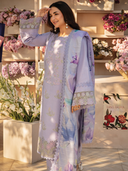 Rang Rasiya Florence Embroidered Lawn Unstitched 3Pc Suit D-06 HANEEN