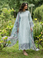 Zainab Chottani Luxe Lawn Unstitched Embroidered 3Pc Suit D-06 Cove