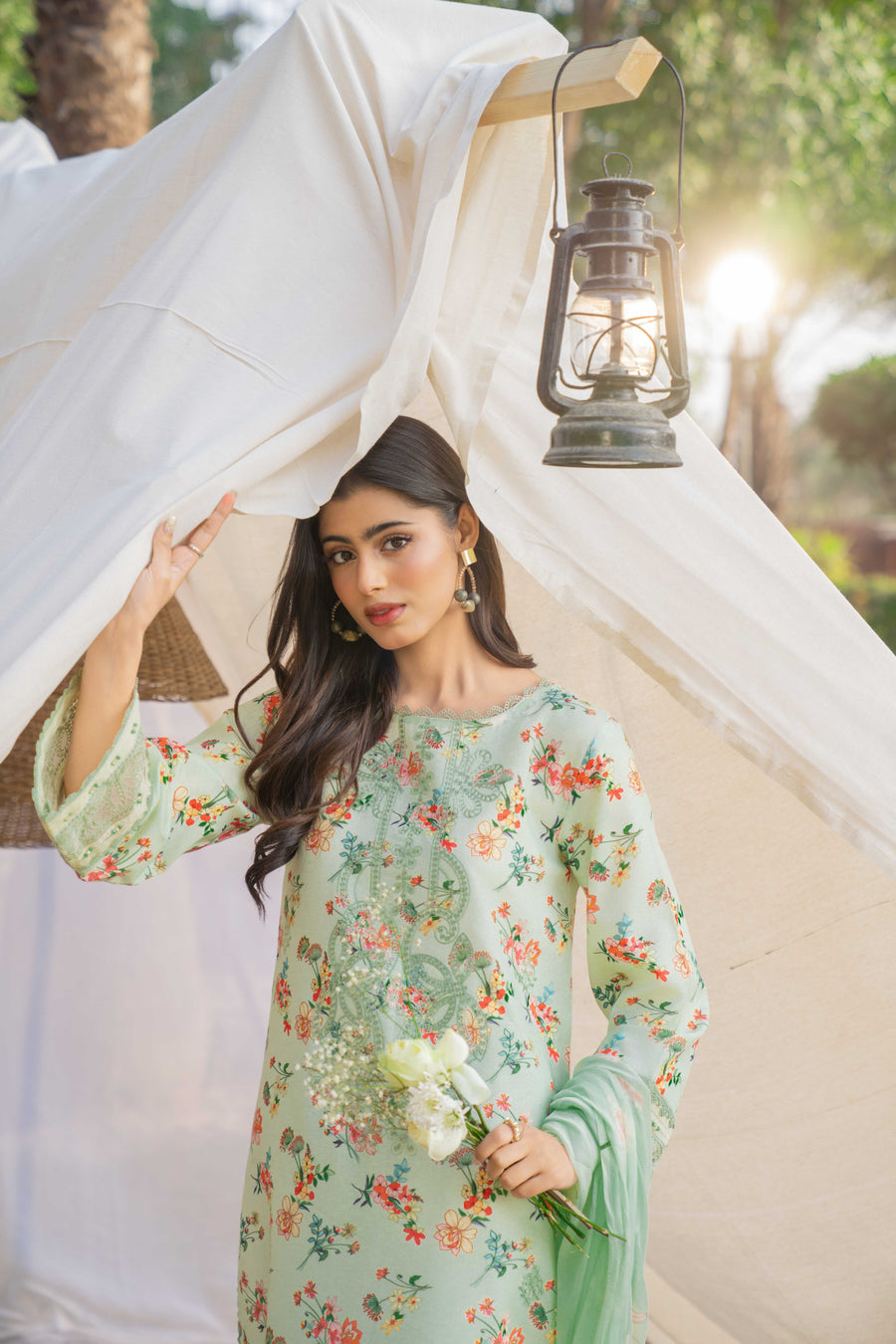 Spring Bell by Sanam Saeed Embroidered Lawn Unstitched 3Pc Suit D-06