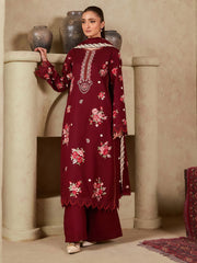 Raha by RajBari Premium Summer Embroidered Lawn Unstitched 3Pc Suit D-06