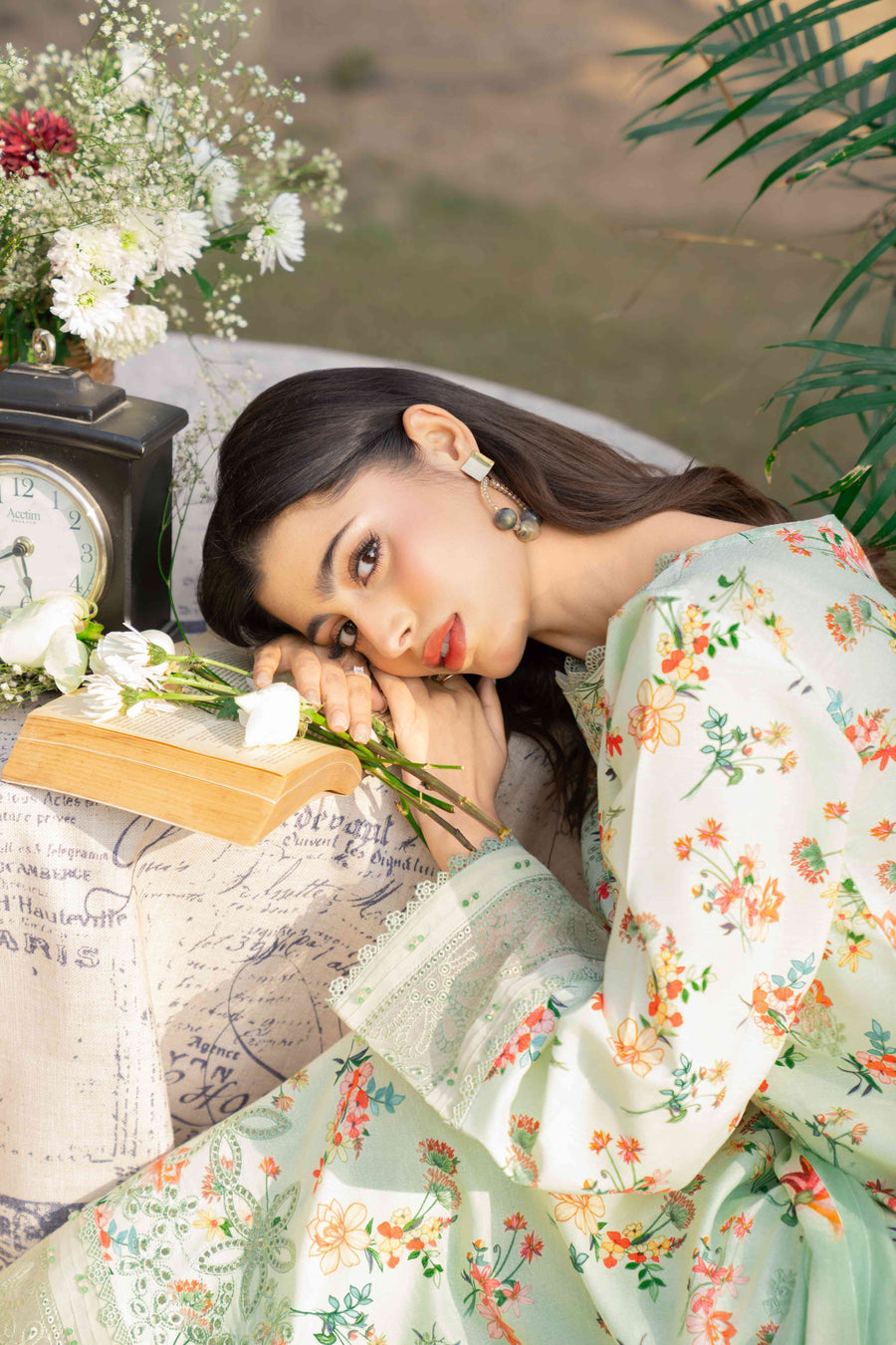 Spring Bell by Sanam Saeed Embroidered Lawn Unstitched 3Pc Suit D-06