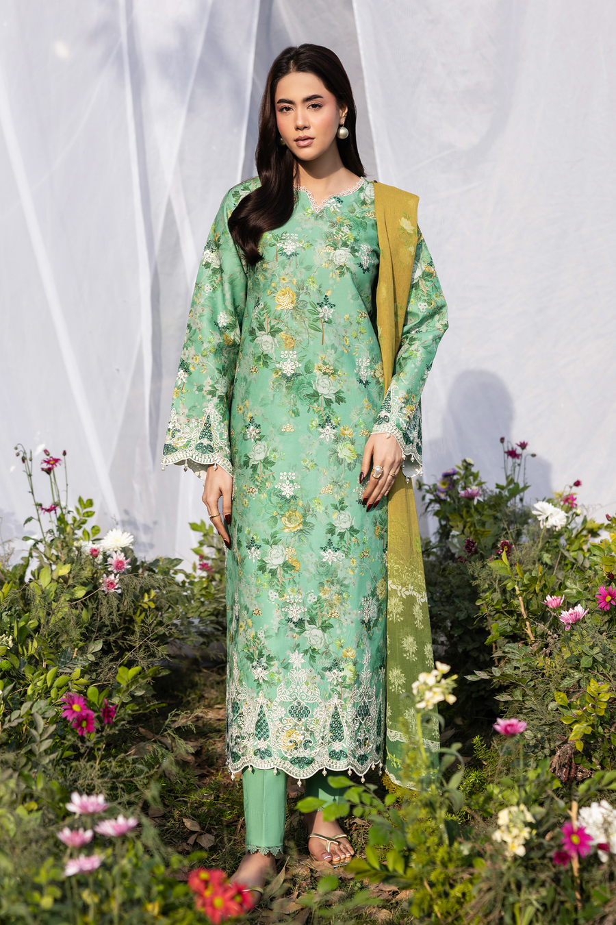 RajBari Summer Printkari Exclusive Lawn Unstitched 3Pc Suit D-06