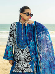 Zainab Chottani Tahra Embroidered Lawn Unstitched 3Pc Suit D-07 BELLA