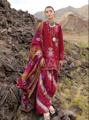 Zainab Chottani Embroidered Lawn Unstitched 3Pc Suit D-07 Zamira